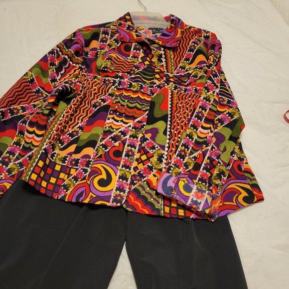 Gaudy Couture Short Jacket Shirt Size XL Colorful - Picture 11 of 14